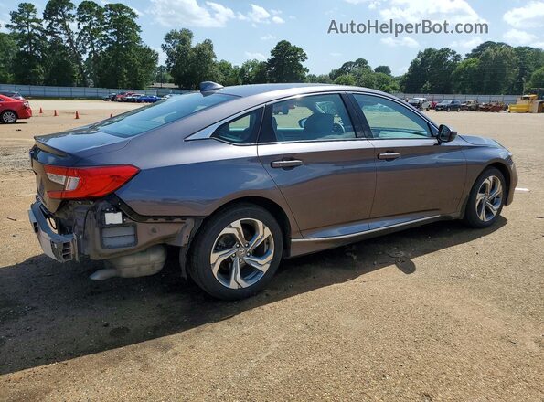 1HGCV1F52KA075773 2019 HONDA ACCORD Gray Հետևի աջ