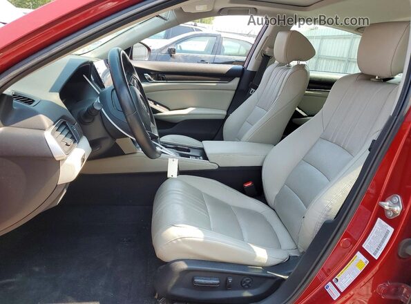 1HGCV1F52KA109615 2019 HONDA ACCORD Red Սալոնի դիմացի տեսք