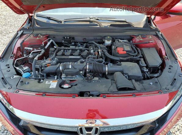 1HGCV1F52KA109615 2019 HONDA ACCORD Red Սալոնի հետևի տեսք