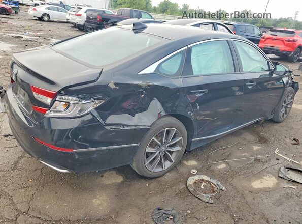 1HGCV1F52NA000589 2022 HONDA ACCORD Black Trasero derecho