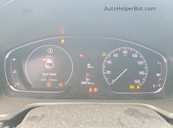 1HGCV1F52NA000589 2022 HONDA ACCORD Black Vista del cuadro de instrumentos