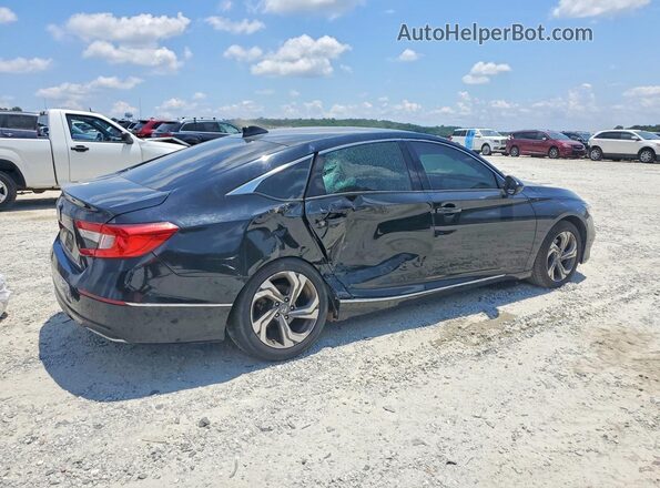1HGCV1F53KA007501 2019 HONDA ACCORD Black Trasero derecho