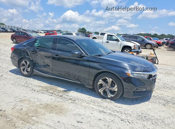 1HGCV1F53KA007501 2019 HONDA ACCORD Black Delantero derecho