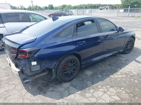 1HGCV1F53KA013105 2019 HONDA ACCORD Blue Հետևի աջ