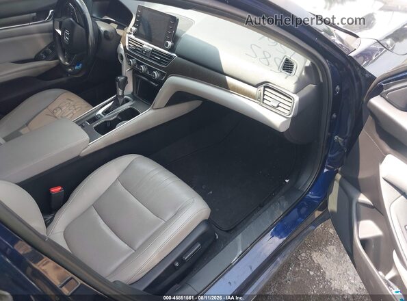 1HGCV1F53KA013105 2019 HONDA ACCORD Blue Սալոնի դիմացի տեսք