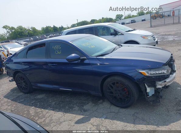 1HGCV1F53KA013105 2019 HONDA ACCORD Blue Սալոնի 360 աստիճան տեսք