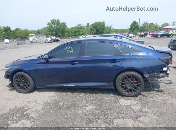 1HGCV1F53KA013105 2019 HONDA ACCORD Blue 