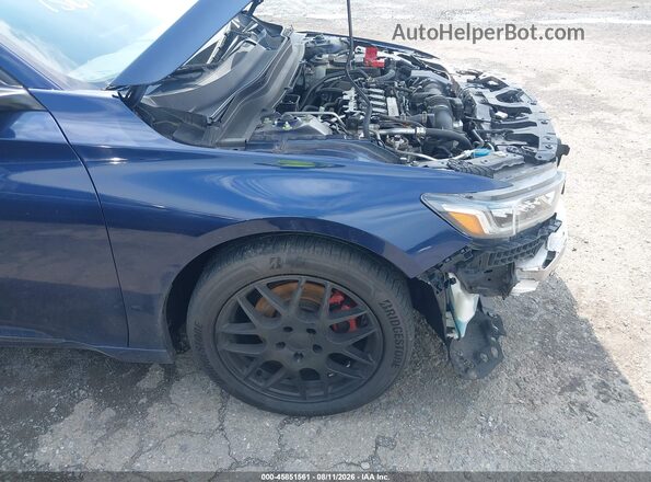 1HGCV1F53KA013105 2019 HONDA ACCORD Blue 