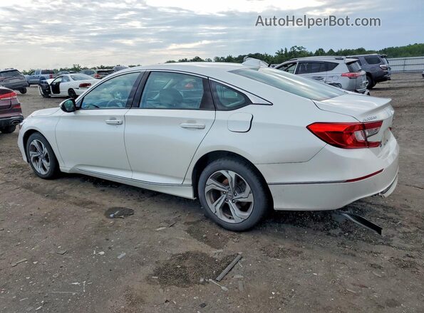 1HGCV1F53KA030714 2019 HONDA ACCORD White Rear left