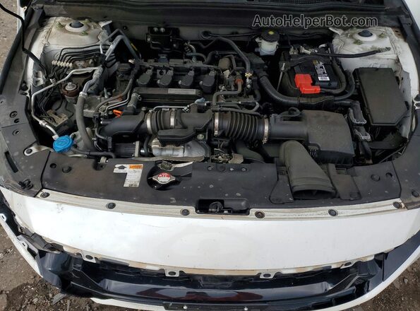 1HGCV1F53KA030714 2019 HONDA ACCORD White Rear interior view