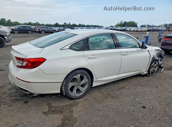 1HGCV1F53KA030714 2019 HONDA ACCORD White Rear right
