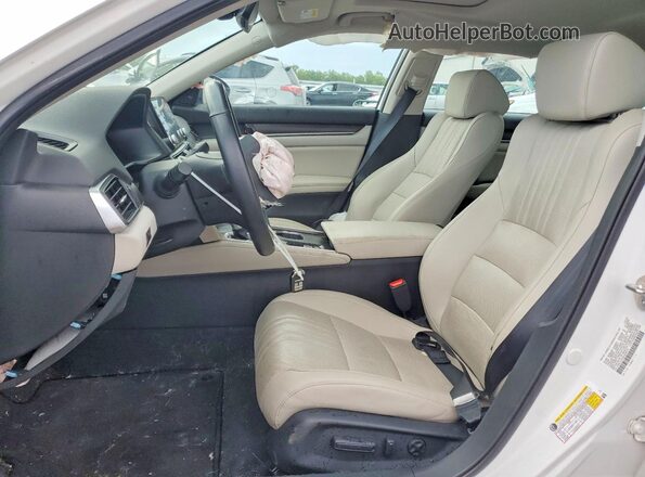 1HGCV1F53KA030714 2019 HONDA ACCORD White Front interior view