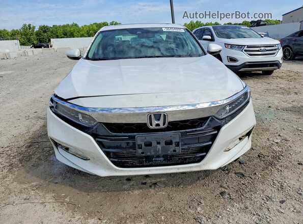 1HGCV1F53KA039798 2019 HONDA ACCORD White Front view