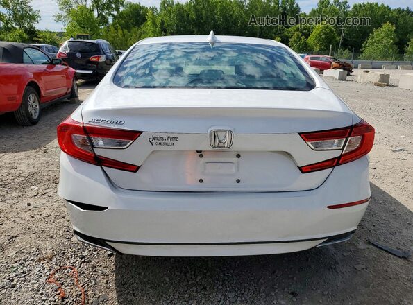 1HGCV1F53KA039798 2019 HONDA ACCORD White Rear view