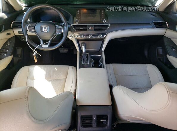 1HGCV1F53KA039798 2019 HONDA ACCORD White Dashboard view