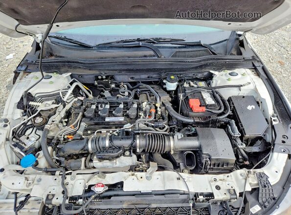 1HGCV1F53KA039798 2019 HONDA ACCORD White Rear interior view