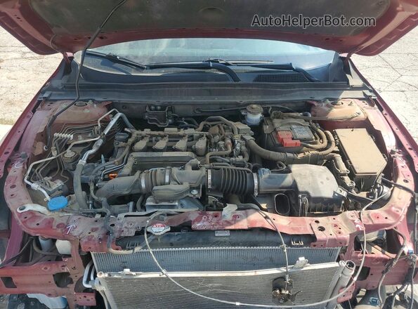 1HGCV1F53KA108814 2019 HONDA ACCORD Red Widok wnętrza z tyłu