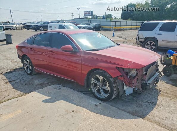 1HGCV1F53KA108814 2019 HONDA ACCORD Red Przód prawy