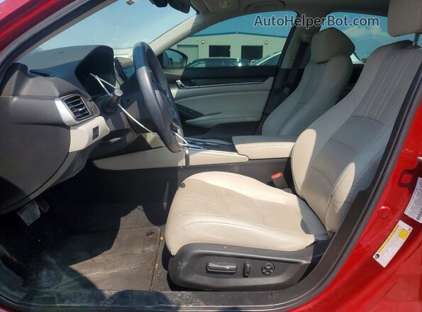 1HGCV1F53KA108814 2019 HONDA ACCORD Red Widok wnętrza z przodu