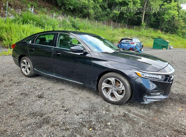 1HGCV1F53KA167863 2019 HONDA ACCORD Black Առջևի աջ