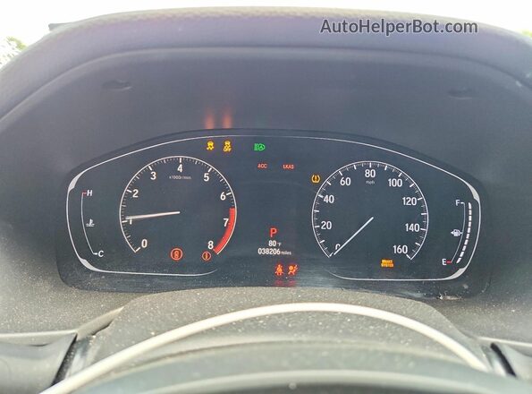 1HGCV1F53KA167863 2019 HONDA ACCORD Black Սարքավորումների վահանակի տեսք