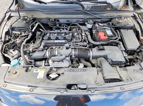 1HGCV1F53KA167863 2019 HONDA ACCORD Black Սալոնի հետևի տեսք