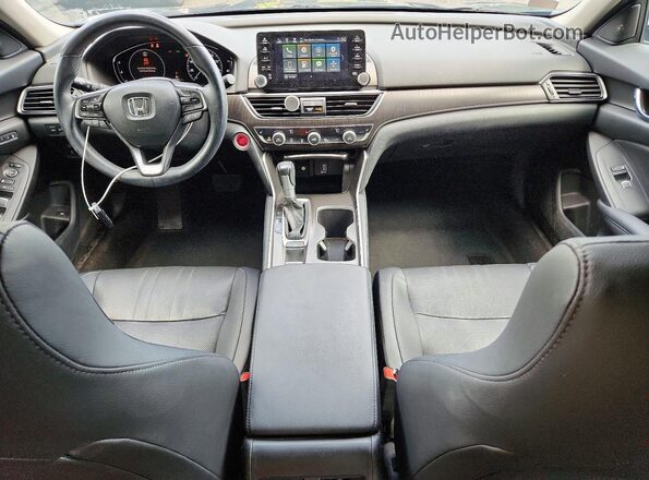 1HGCV1F53KA167863 2019 HONDA ACCORD Black Առջևի վահանակի տեսք