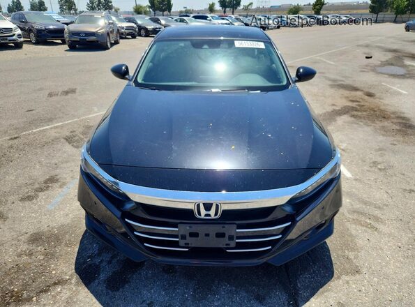 1HGCV1F53MA083948 2021 HONDA ACCORD Black Вид спереду