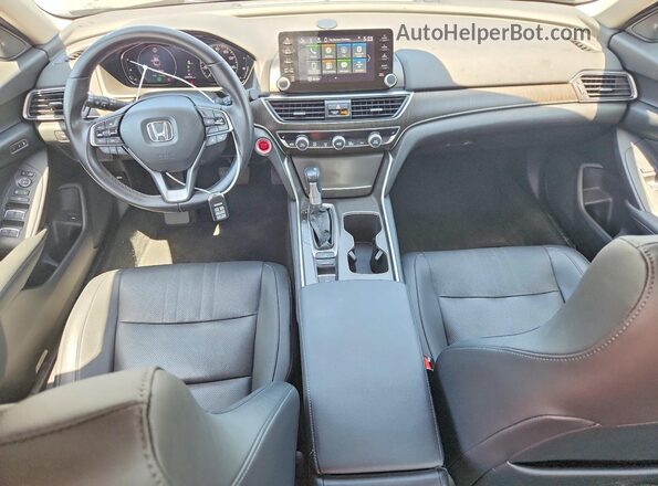1HGCV1F53MA083948 2021 HONDA ACCORD Black Вид панелі приладів