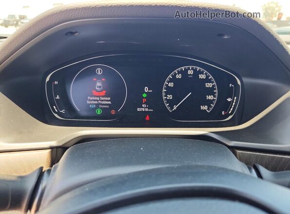 1HGCV1F53MA083948 2021 HONDA ACCORD Black Вид щитка приладів