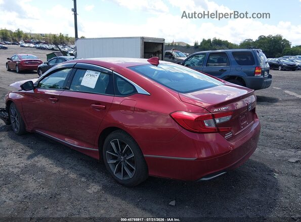 1HGCV1F53NA006448 2022 HONDA ACCORD Red Rear left