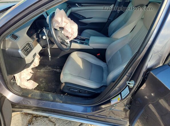 1HGCV1F54JA005058 2018 HONDA ACCORD Gray Vista interior delantera