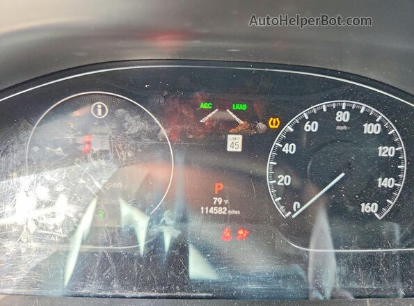 1HGCV1F54JA005058 2018 HONDA ACCORD Gray Vista del cuadro de instrumentos
