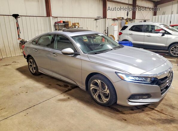 1HGCV1F54JA129136 2018 HONDA ACCORD Silver Delantero derecho