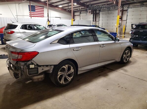 1HGCV1F54JA129136 2018 HONDA ACCORD Silver Trasero derecho