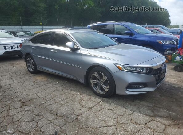 1HGCV1F54KA146231 2019 HONDA ACCORD Серебряный Передняя правая четверть