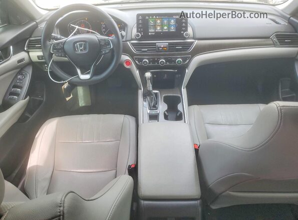 1HGCV1F54KA146231 2019 HONDA ACCORD Серебряный Вид панели приборов