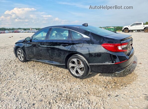 1HGCV1F54LA046843 2020 HONDA ACCORD Black Задня ліва чверть