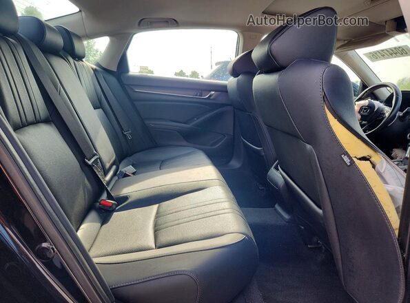 1HGCV1F54LA046843 2020 HONDA ACCORD Black Вид задніх сидінь