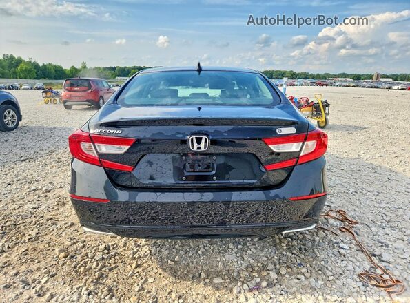 1HGCV1F54LA046843 2020 HONDA ACCORD Black Вид ззаду