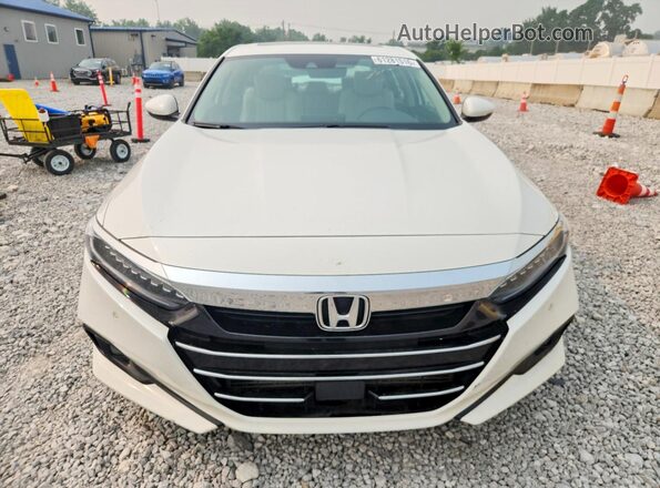 1HGCV1F54MA028327 2021 HONDA ACCORD White წინა ხედი