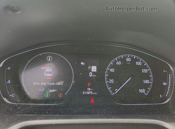 1HGCV1F54MA028327 2021 HONDA ACCORD White ხელსაწყოთა პანელის ხედი