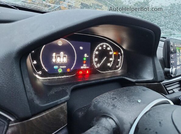1HGCV1F54MA119663 2021 HONDA ACCORD White ხელსაწყოთა პანელის ხედი