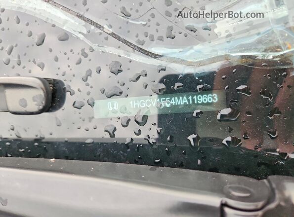 1HGCV1F54MA119663 2021 HONDA ACCORD White ძრავის განყოფილების ხედი