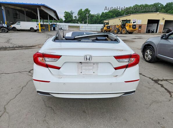 1HGCV1F54MA119663 2021 HONDA ACCORD White უკანა ხედი
