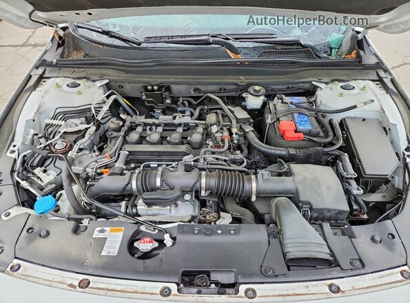 1HGCV1F54MA119663 2021 HONDA ACCORD White უკანა სალონის ხედი