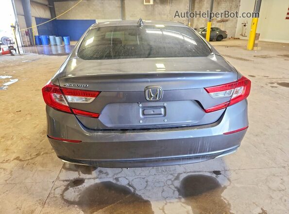 1HGCV1F55JA025951 2018 HONDA ACCORD Gray Widok z tyłu