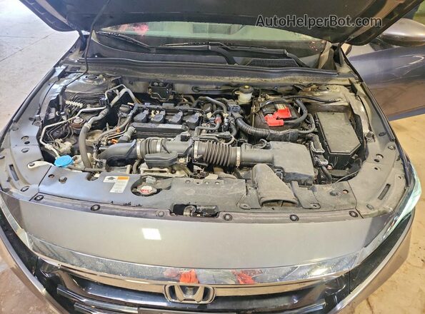 1HGCV1F55JA025951 2018 HONDA ACCORD Gray Widok wnętrza z tyłu