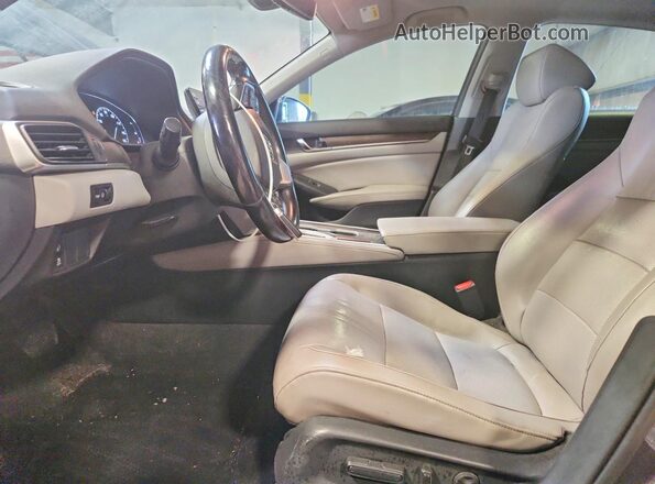 1HGCV1F55JA025951 2018 HONDA ACCORD Gray Widok wnętrza z przodu