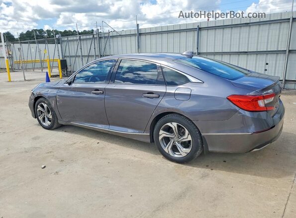 1HGCV1F55JA131915 2018 HONDA ACCORD Gray Trasero izquierdo